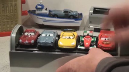 Pixar Cars 2 Spy Train Car Holder with Missile Shooter...love it !!.