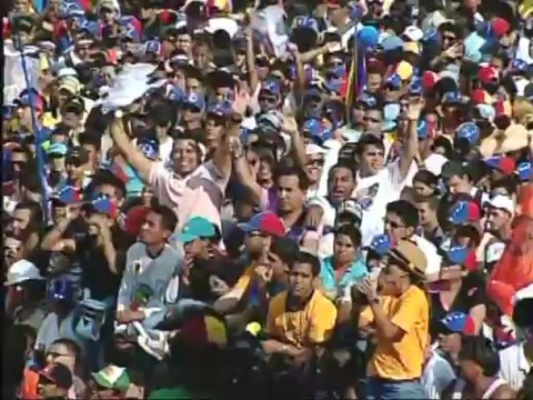 Así fue el discurso de Capriles en el acto de campaña en Caracas