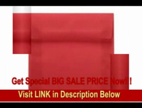 [SPECIAL DISCOUNT] 6 x 6 Square Envelopes - Red Translucent (50000 Qty.)