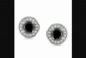 Miadora 14k White Gold 1 34ct Tdw Diamond Earrings (gh, Si1si2)