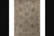 Handtufted Transitional Floral Blue Wool Rug (9&apos6 X 13&apos6)