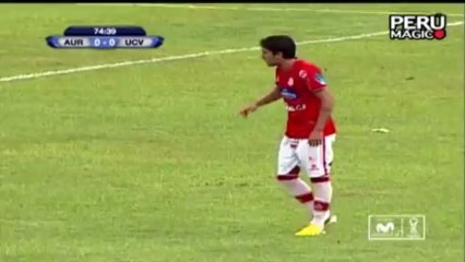 Esultanza curiosa in Perù, segna e viene preso a calci da un compagno!