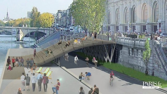 L'emmarchement : une sculpture métallique pour relier le musée d'Orsay aux berges de Seine