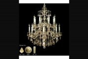 American Brass And Crystal Ch9725o04gpi Marlena 88 Light Two Tier Chandelier In Antique White Glossy With Clear Precision Teardrop Crystal