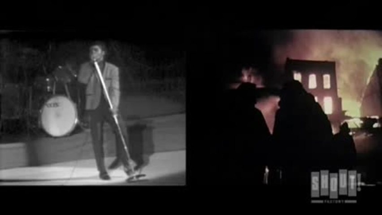 James Brown performs "Baby Baby Baby" from "I Got a Feelin'" in Boston with splitscreen of riots. from James Brown: Baby Baby Split Screen