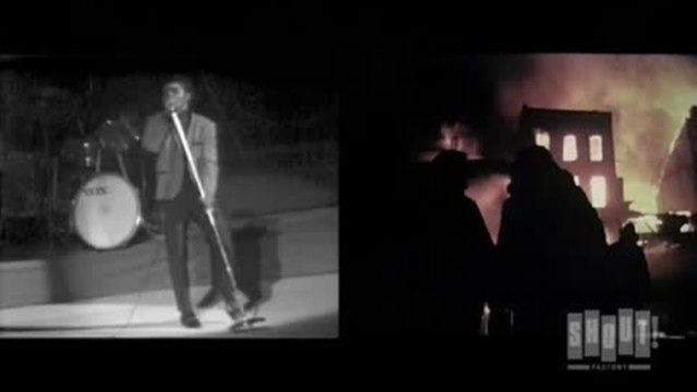 James Brown performs Baby Baby Baby from I Got a Feelin' in Boston with splitscreen of riots. from James Brown: Baby Baby Split Screen