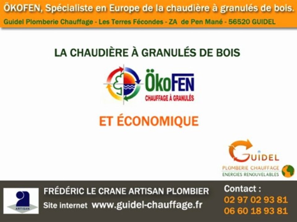 Chaudières à granulés de bois öKOFEN Guidel Lorient Fréderic le Crane artisan plombier chauffagiste