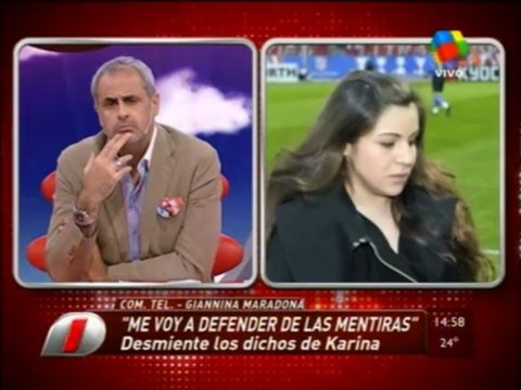 Pronto.com.ar Giannina Maradona se defiende
