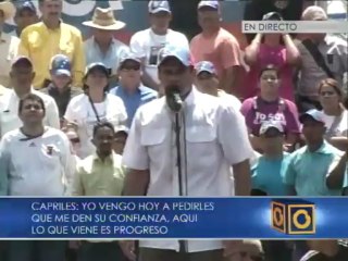 Capriles: Aquí se va la luz por un Gobierno ineficiente, corrupto e incapaz
