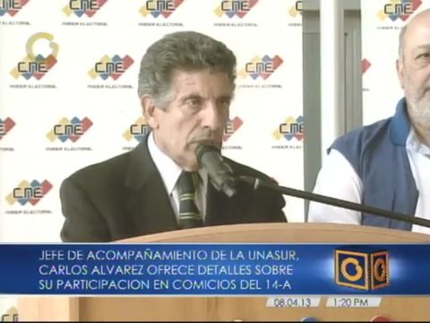 Misión de Unasur se reunirá este martes con organismos de observación electoral venezolanos