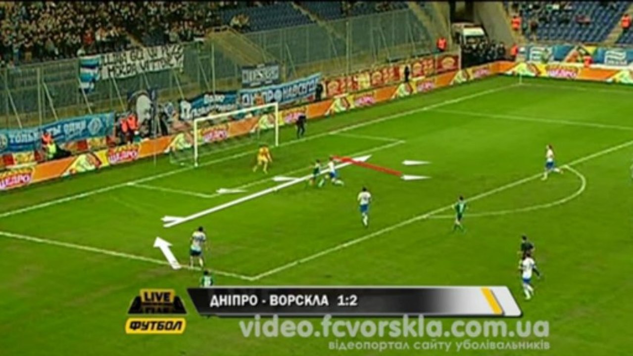 Футбол LIVE: "Днепр" - "Ворскла" - 1:2 (23-й тур 2012-2013