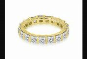 3.25 Ct Princess Diamond Eternity Ring In 14k Yellow Gold (hi Color, Si2 Clarity)