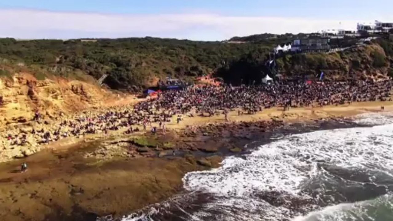 Flying High over the Rip Curl Pro Bells Beach 2013