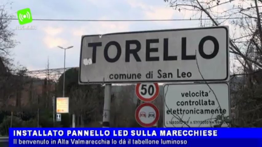 Video Viabilità: installato pannello led sulla Marecchiese a Torello