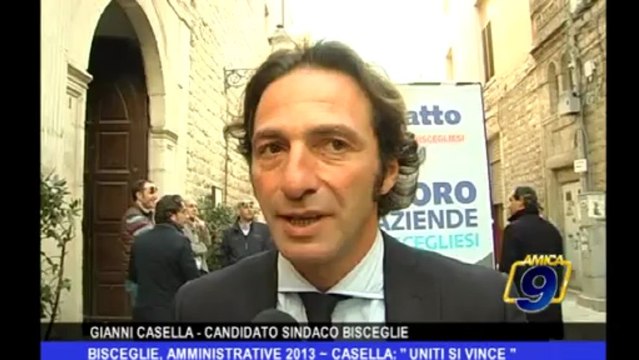 Bisceglie, amministrative 2013 | Casella: Uniti si vince