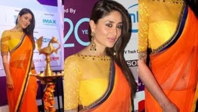 Hot Kareena Kapoor In Manish Malhotra's Saree @ FICCI Frames 2013 !