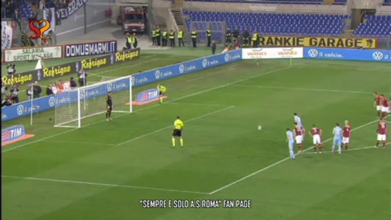 I DUE RIGORI A CONFRONTO, A LEZIONE DA TOTTI.| ROMA-LAZIO 8.04.2013
