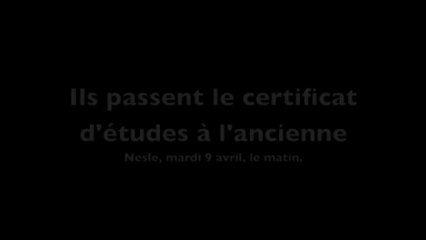 Nesle certificat etudes