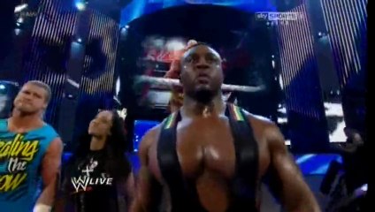 Big E Langston hits Aj Lee