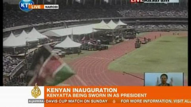 Kenyatta sworn in as Kenya's new president