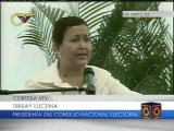 Presidenta del CNE: Se han desplegado 46 mil máquinas de votación para elecciones del domingo