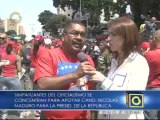 Maduro recibirá en Miraflores marcha de trabajadores bolivarianos