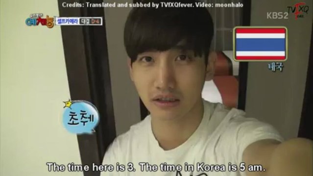 [Eng Subs] 130409 Changmin Self-Cam Ping Pong Practice in Thailand