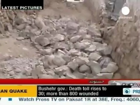 30 dead, hundreds injured in quake near Iran's nuclear plant