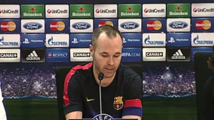 Iniesta: "Tenemos que salir con la misma intensidad que contra el Milan"