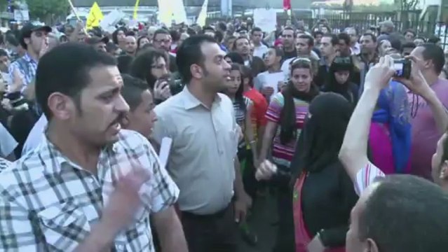 Egyptians protest against sectarian violence
