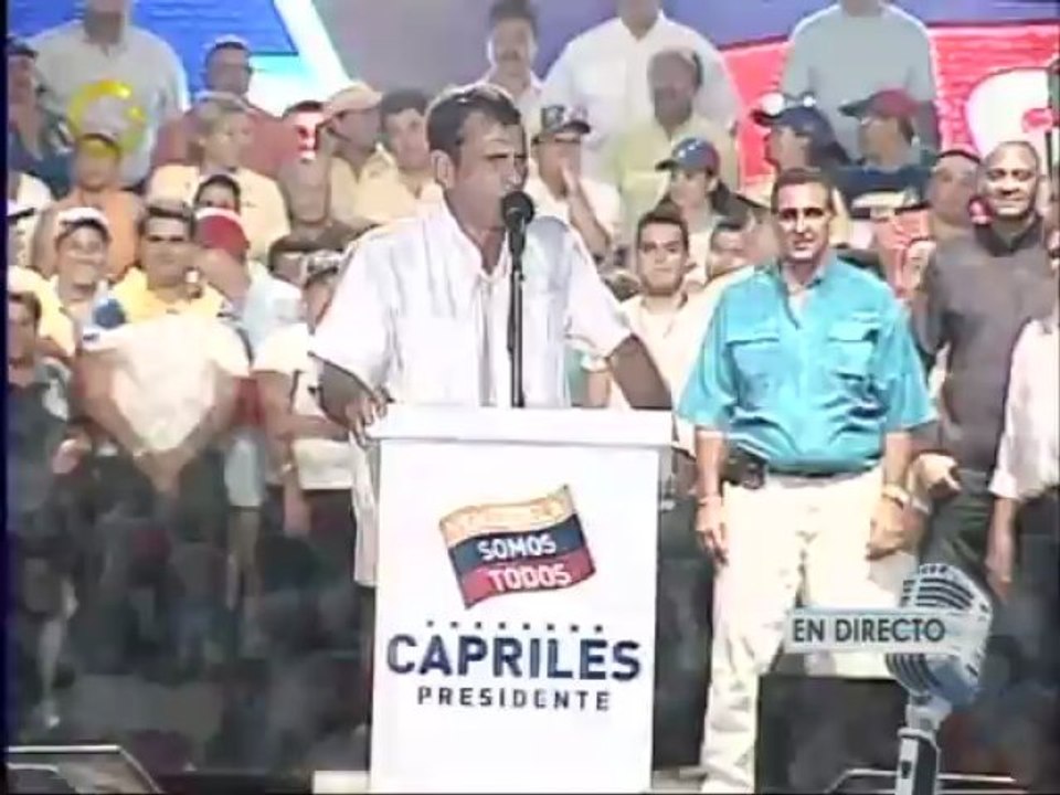 Capriles: Yo soy Presidente el domingo y el lunes yo decreto el aumento salarial pagado de una vez