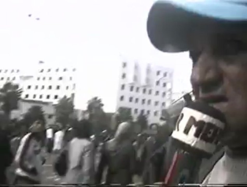 تغطية اعلامية بالصوت والصورة للصحفي المتطوع المقتدر محمد محي لمسيرة الدارالبيضاء الكبرى ضد اعداء وحدتنا الترابية