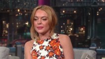 Lohan dodges Letterman questions on rehab