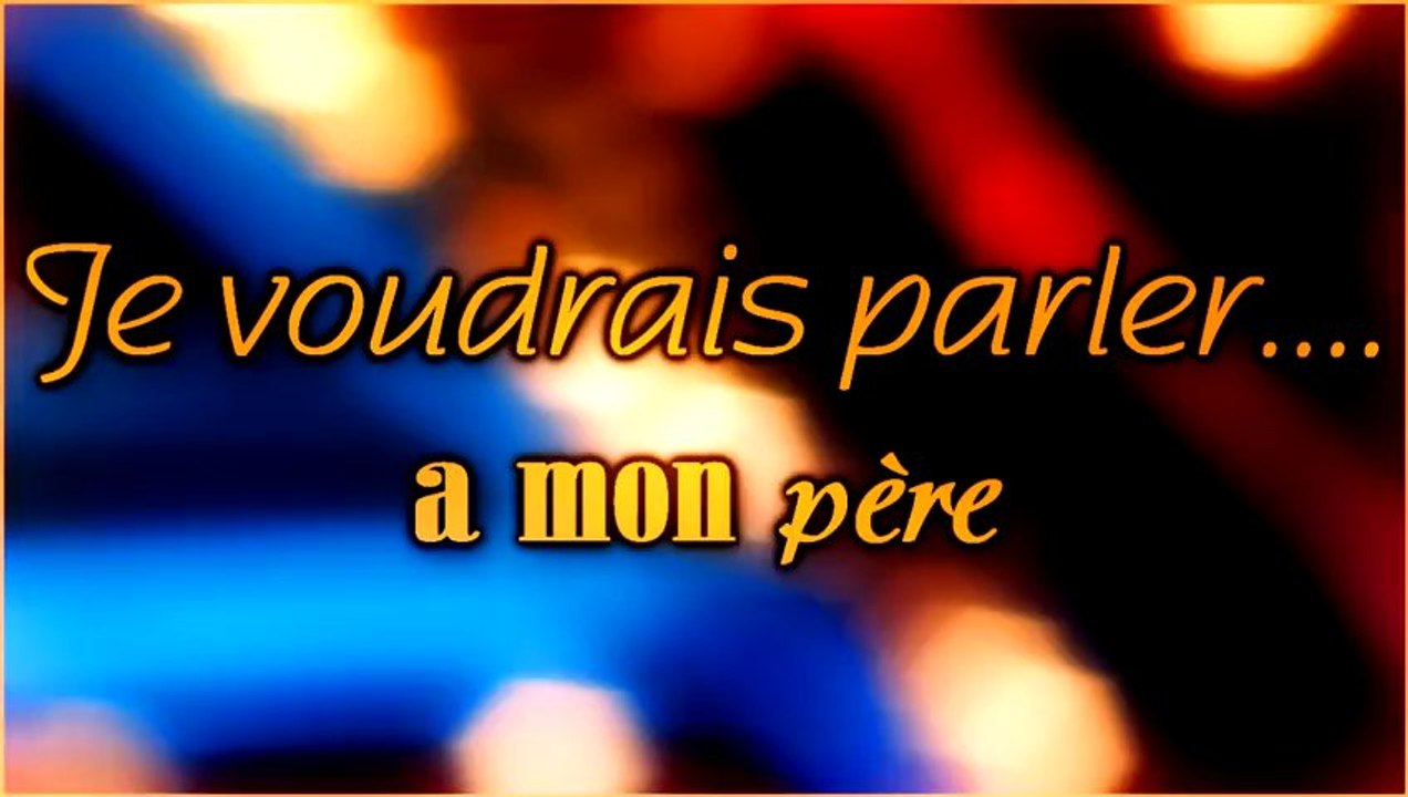Je voudrais parler a mon père/cover-Narration