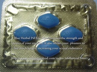 Blue Herbal Pill For Men Reviews - Does Blue Herbal Pill Work?
