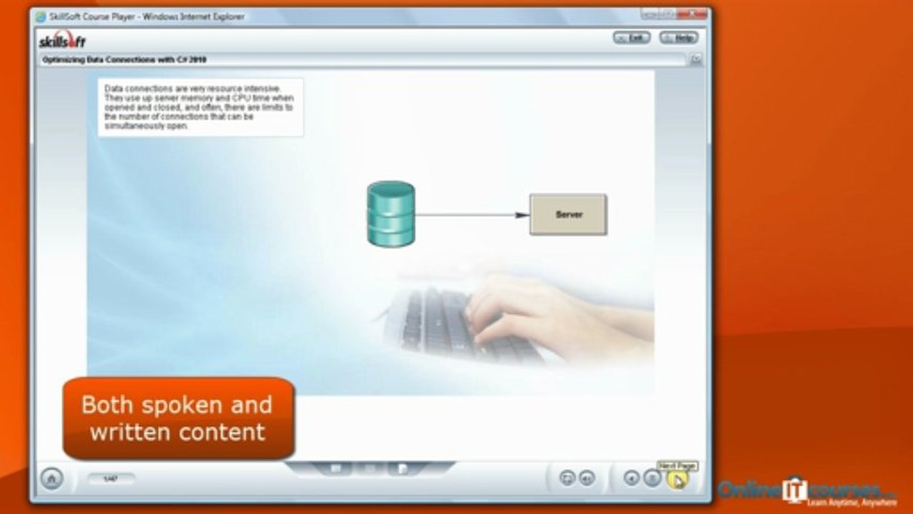 Training course: Accessing Data with Microsoft .NET Framework 4 for C# Developers (exam 70-516)