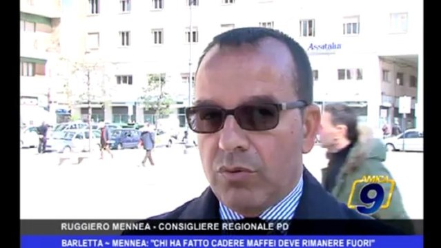 Barletta | Mennea: Chi ha fatto cadere Maffei deve rimanere fuori