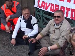 Napoli - La protesta del sindacato azzurro (09.04.13)