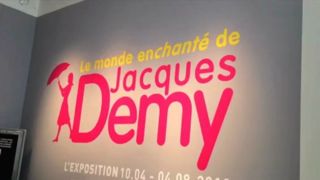Agnes Varda à l'exposition sur Jacques Demy