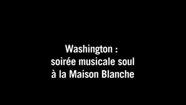 Etats-Unis: soirée musicale soul à la Maison Blanche