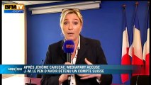 Marine Le Pen le compte en Suisse de son père: 