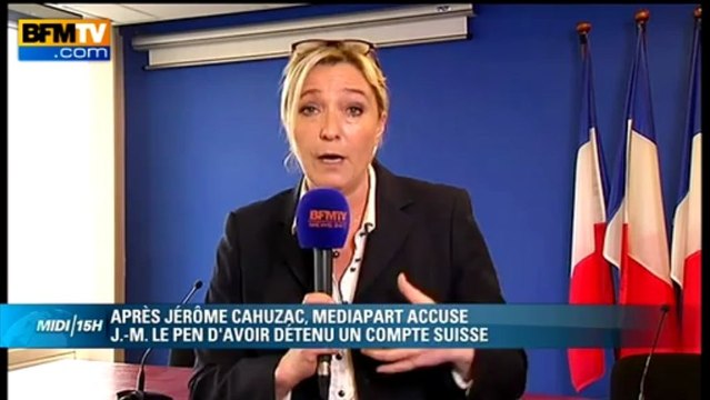 Marine Le Pen le compte en Suisse de son père: une resucée d'articles écrits il y a 20 ans - 10/04
