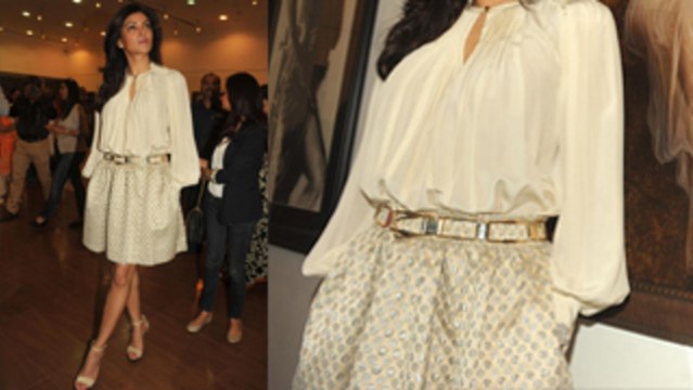 Sushmita Sen In Marc Jacobs @ Women And We Men Art Exhibition