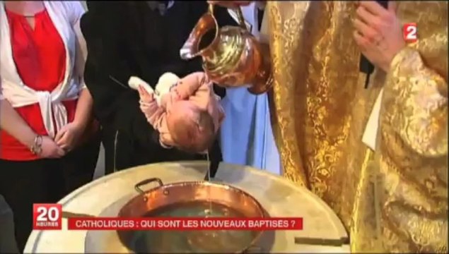 Baptêmes adultes vigile pascale Vauréal JT 20h France 2