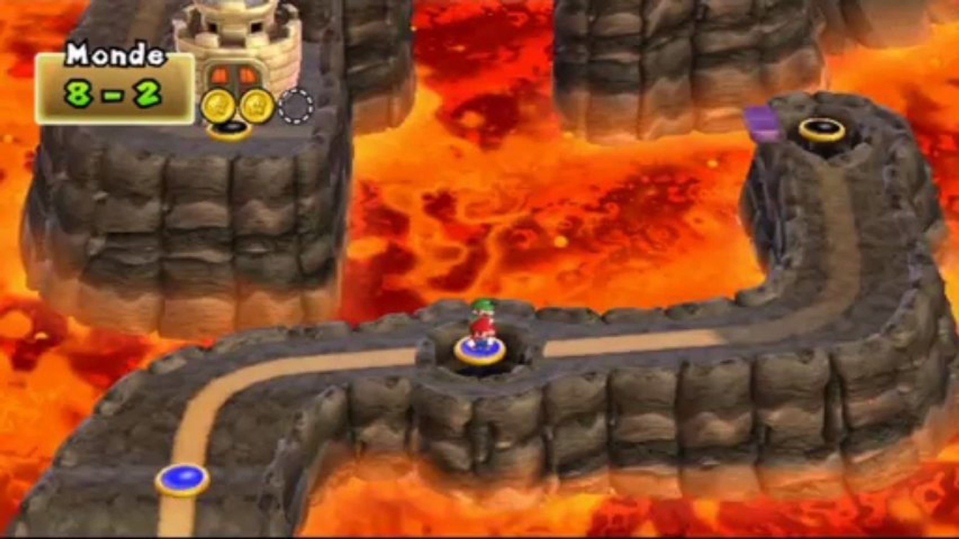 New Super Mario Bros. Wii - Monde 8 : Niveau 8-2 - Vidéo Dailymotion