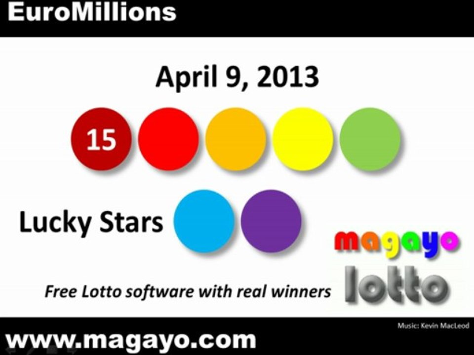 EuroMillions Drawing Results for April 9, 2013