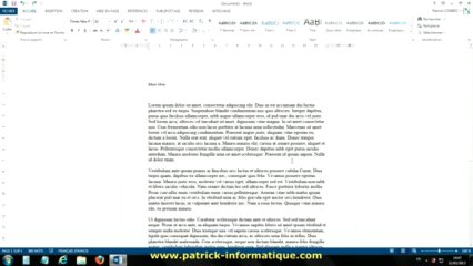 Tuto Word 2013 - Mettre en forme un texte - Extrait