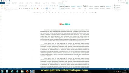 Tuto Word 2013 - Notes de bas de page et de fin de doc - Extrait