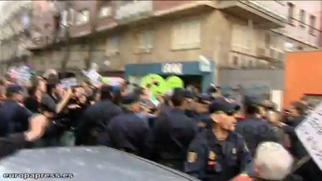 Intento de escrache al presidente del Congreso