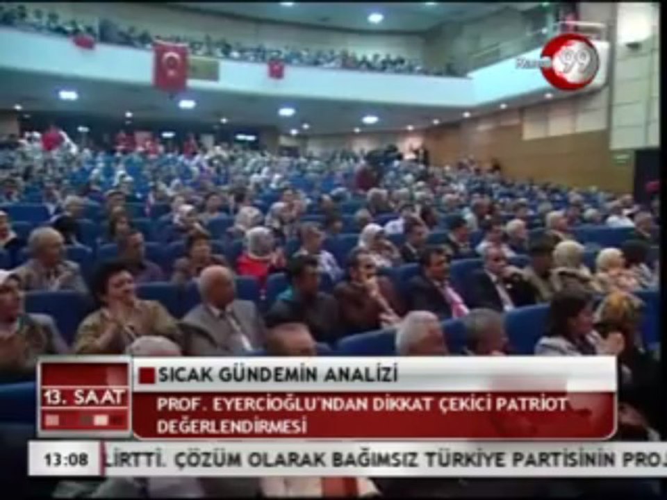 10 NİSAN 2013 ÇARŞAMBA KANAL 99 FATİH ERSOY İLE 13 GÜNORTASI BÜLTENİ